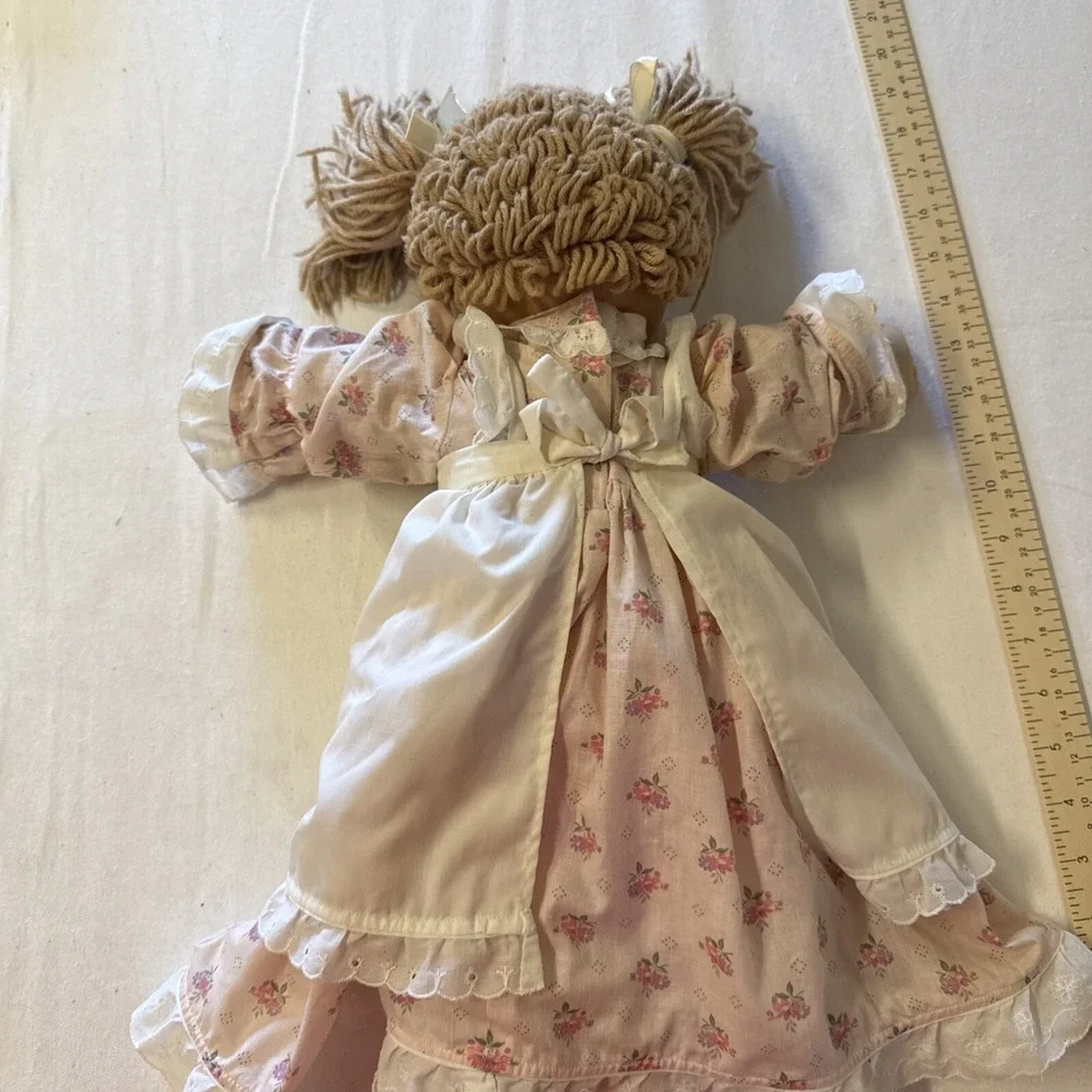 Authentic Cabbage Patch Kid Blonde Hair‎ Green Eyes Doll 1983 Black Signature KT